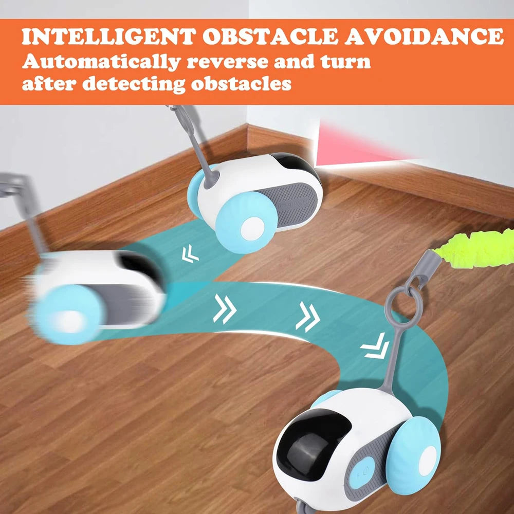 Interactive Smart Cat Toy - Automatic Remote-Controlled Moving Car for Fun Playtime & Training